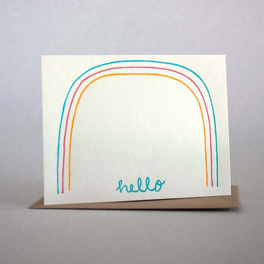 Hello Rainbow note cards (set of 8)