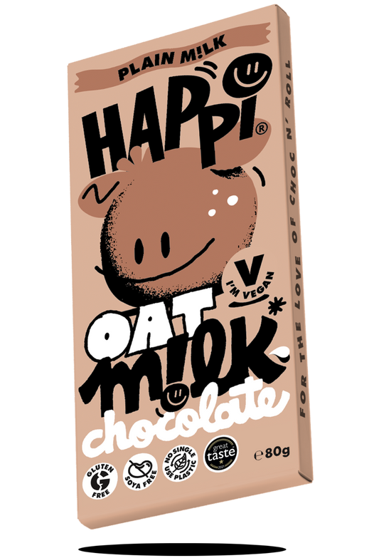 Plain Milk Bar, Happi Oat M!lk Chocolate, 80g