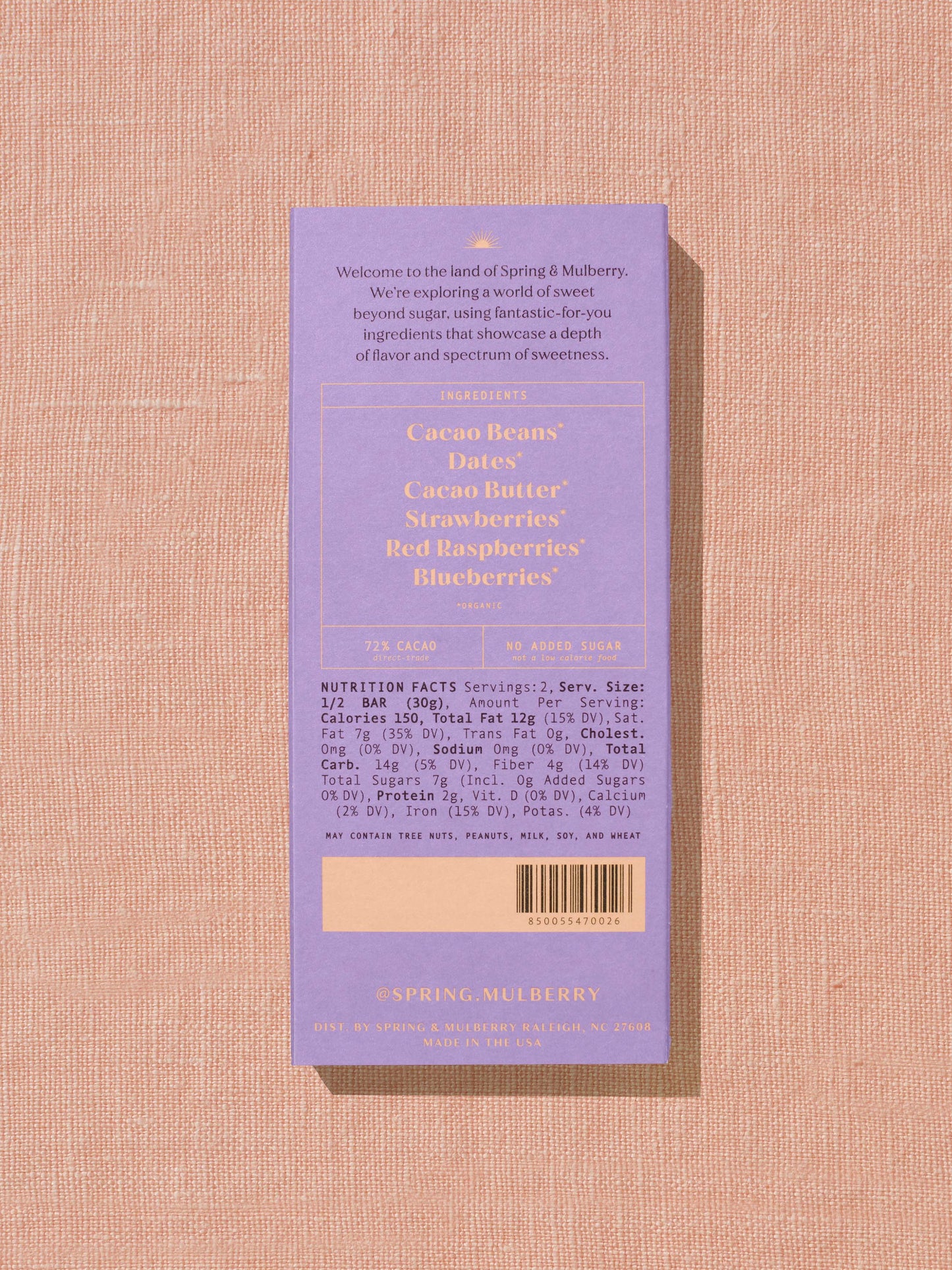 Mixed Berry Dark Chocolate (Date-Sweetened)