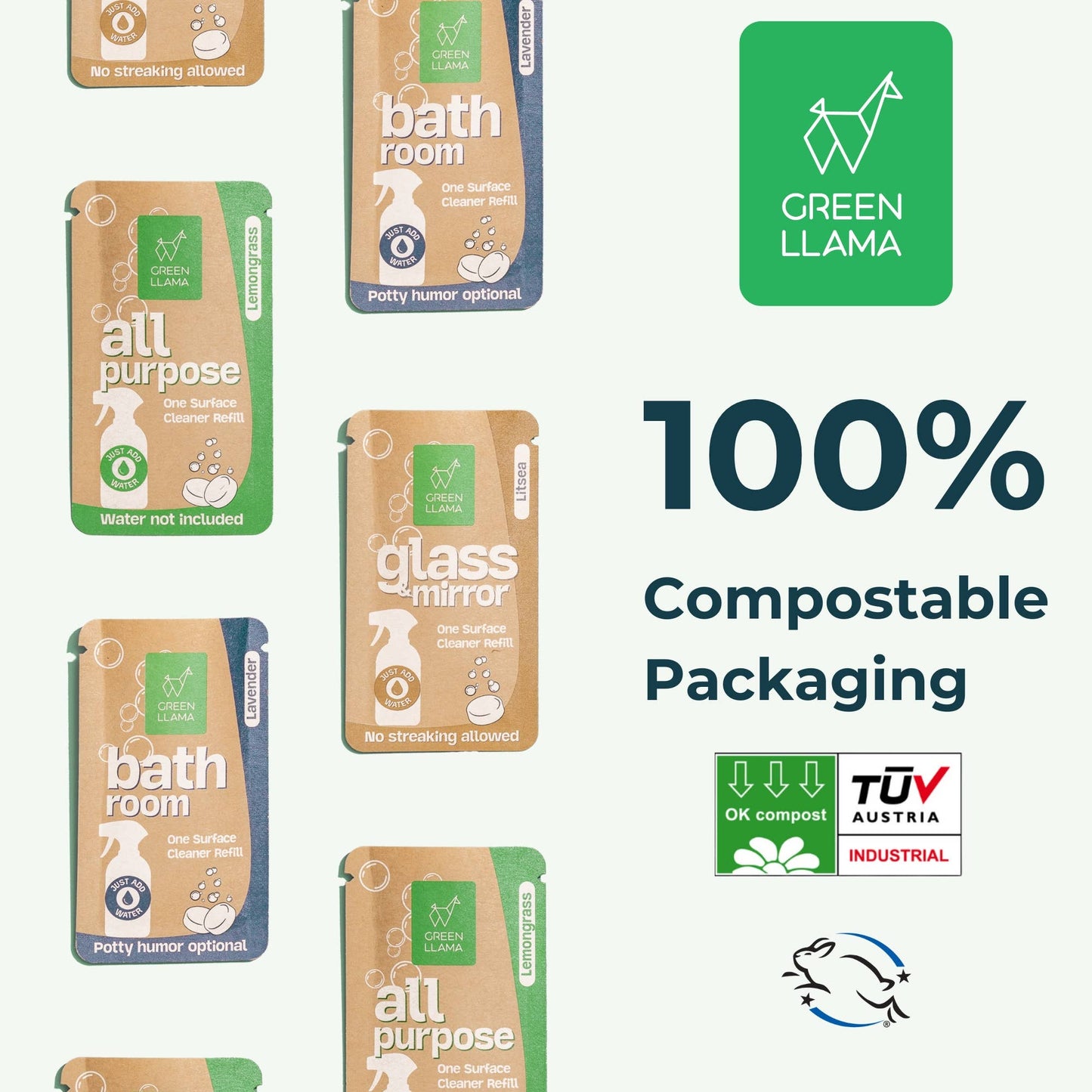 Eco-Friendly Bathroom Cleaner Refill Tablets