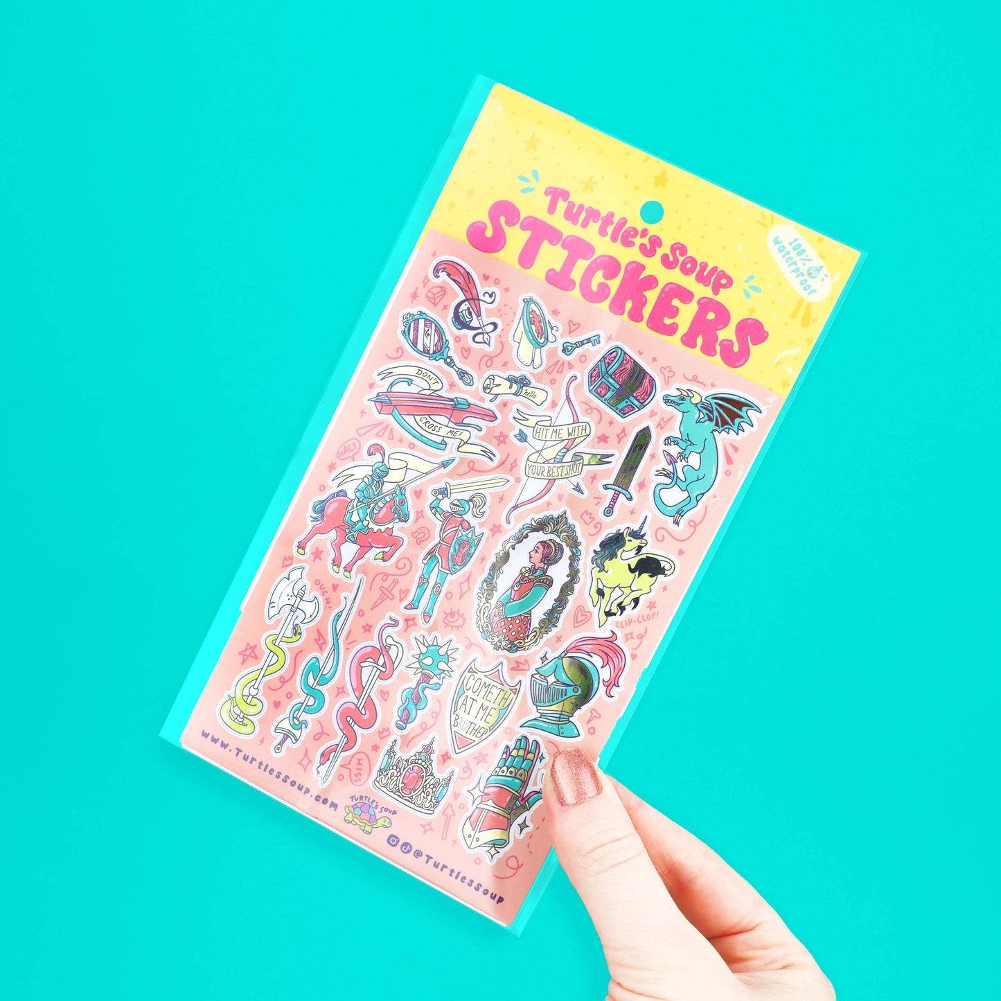 Renaissance Fair Fantasy Jousting Sticker Sheet