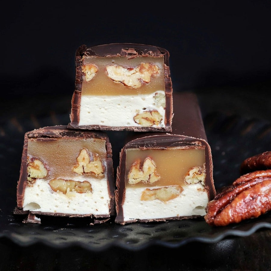 Magic Bar: Candied Pecans, Caramel, & Chocolate