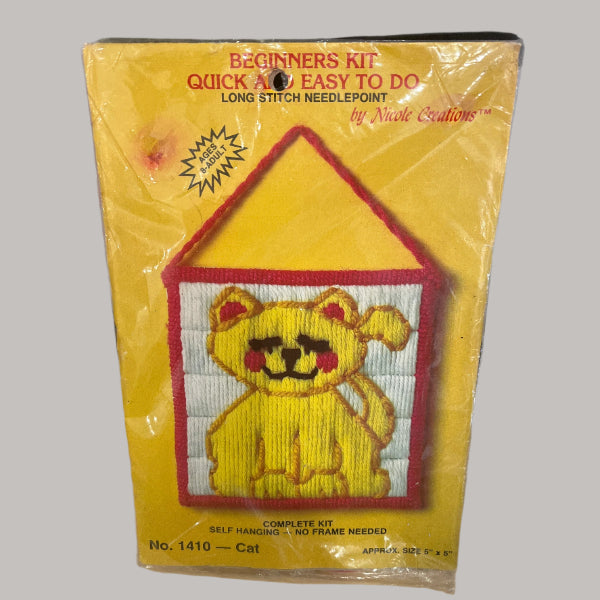 Cat - long stitch needlepoint craft kit