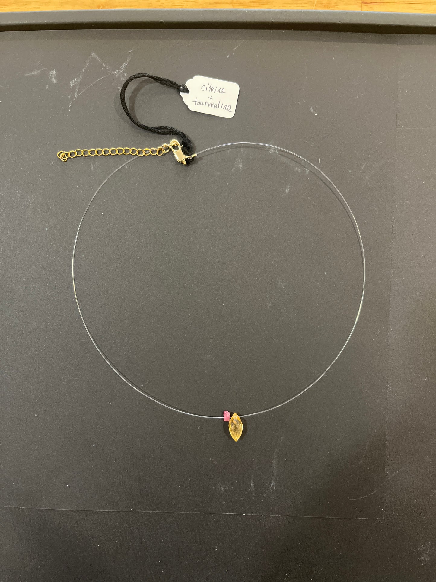 Gemstone Floating Necklace