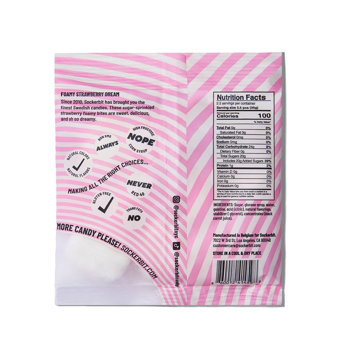 Sockerbit Swedish Candy - Strawberry Dream