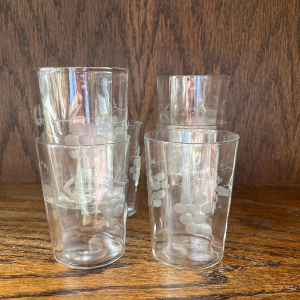 Vintage Juice Glasses - set of 6