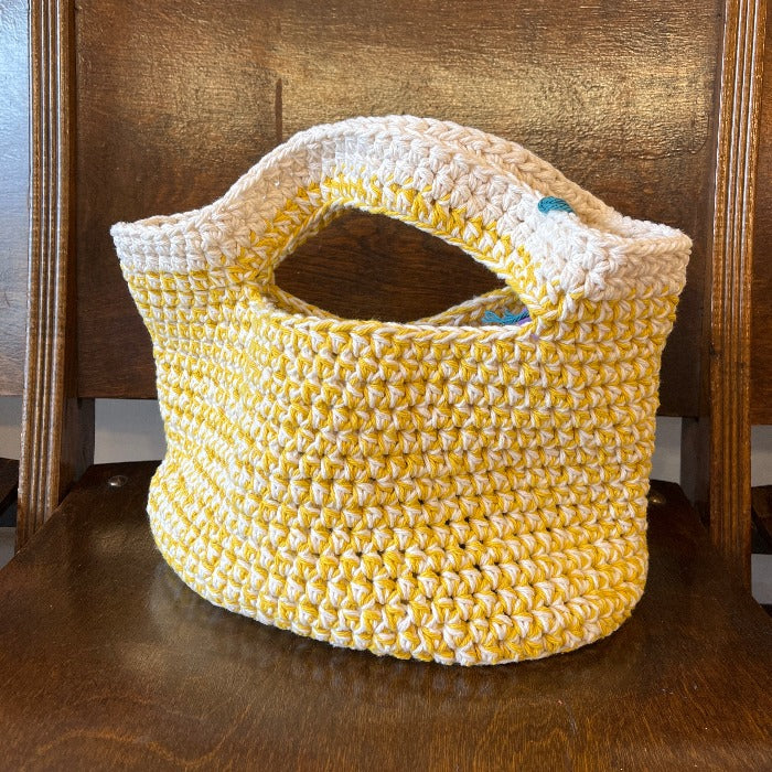 White & Yellow Handbag
