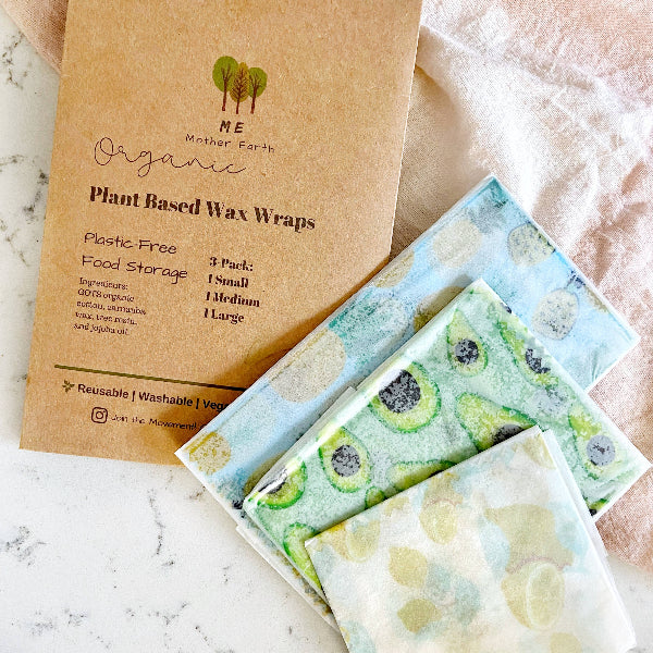 Plant Based Wax Wraps | Vegan | Eco-Friendly