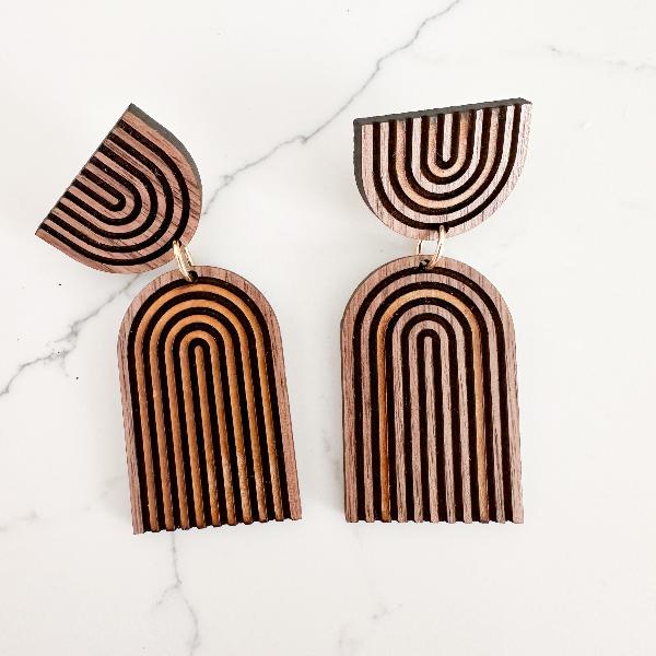 Wood Earrings