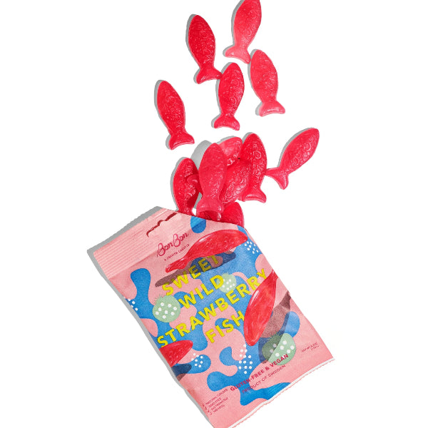 Sweet Wild Strawberry Fish | Swedish Candy