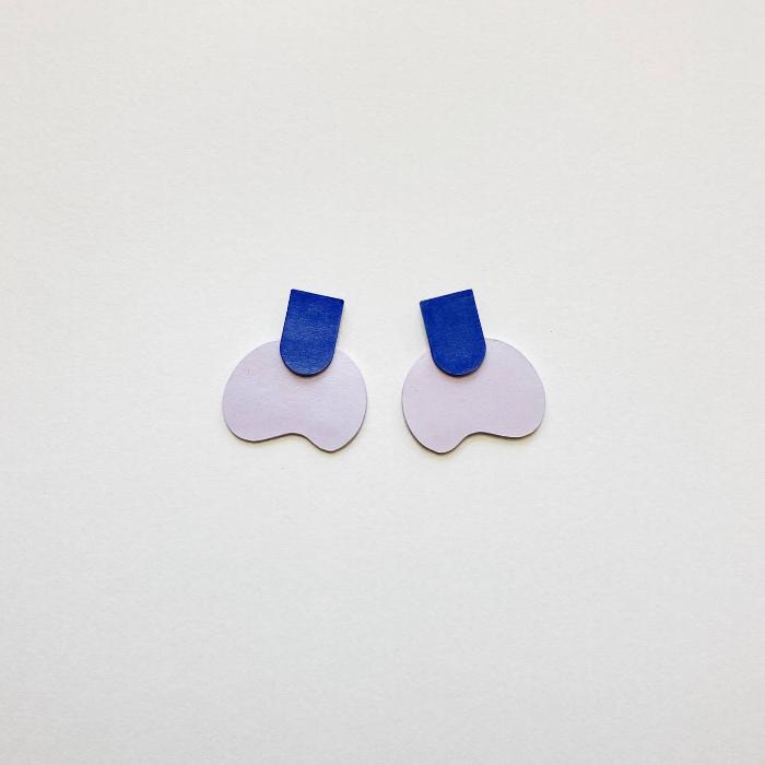 Jade Earrings - Lilac & Blue