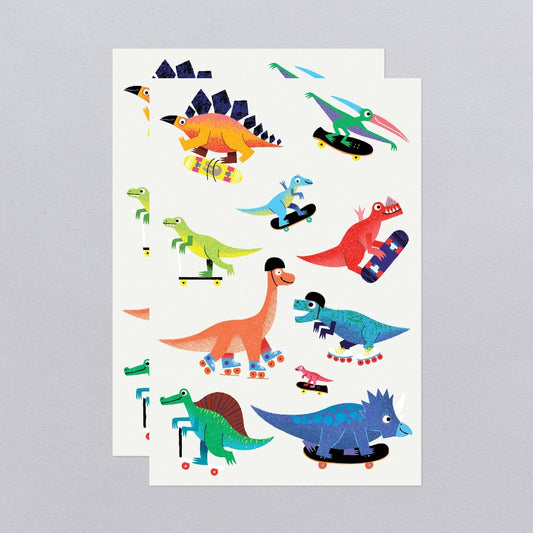 Dino Derby Tattoo Sheets