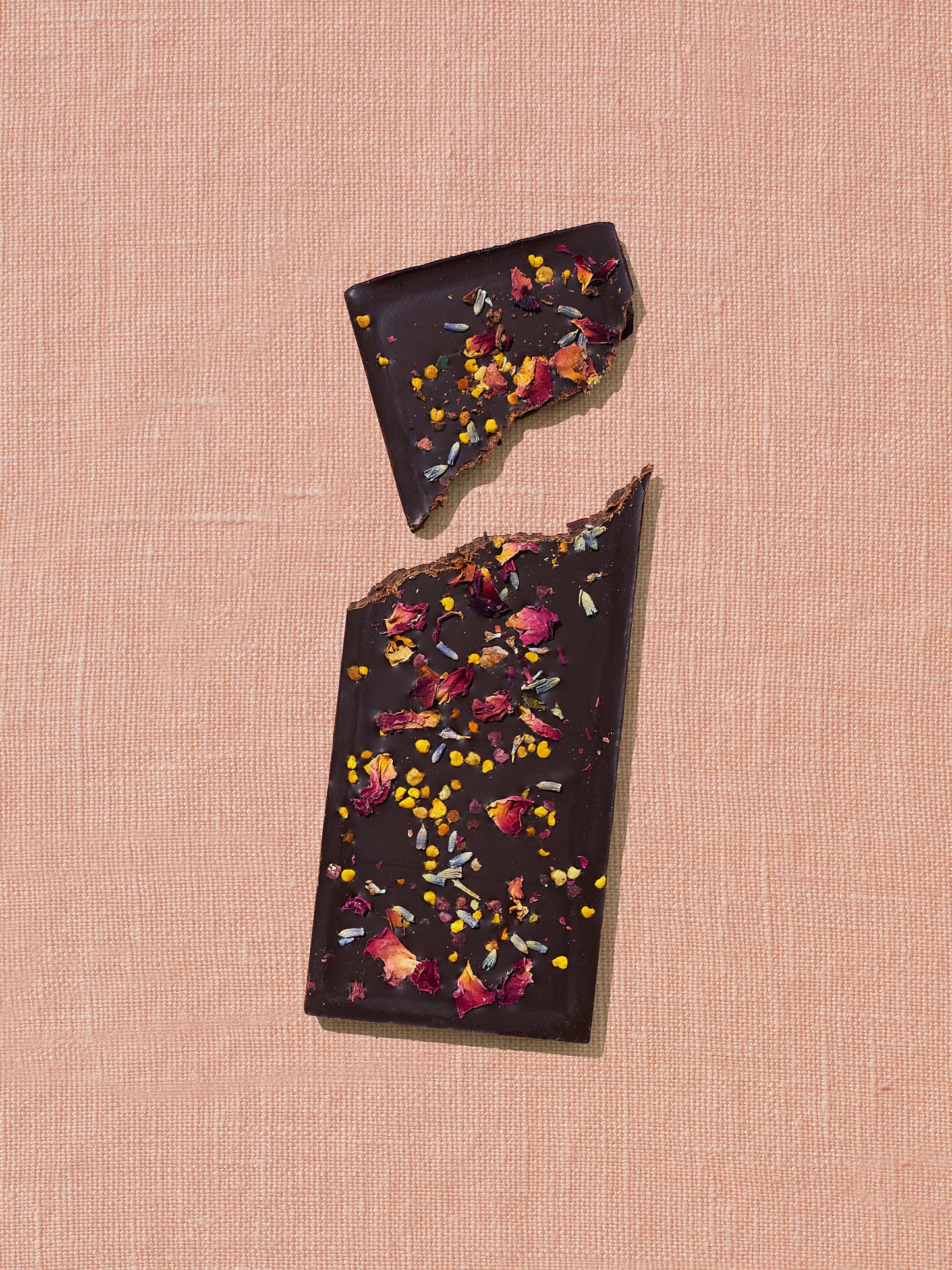 Lavender Rose Dark Chocolate (Date-Sweetened)