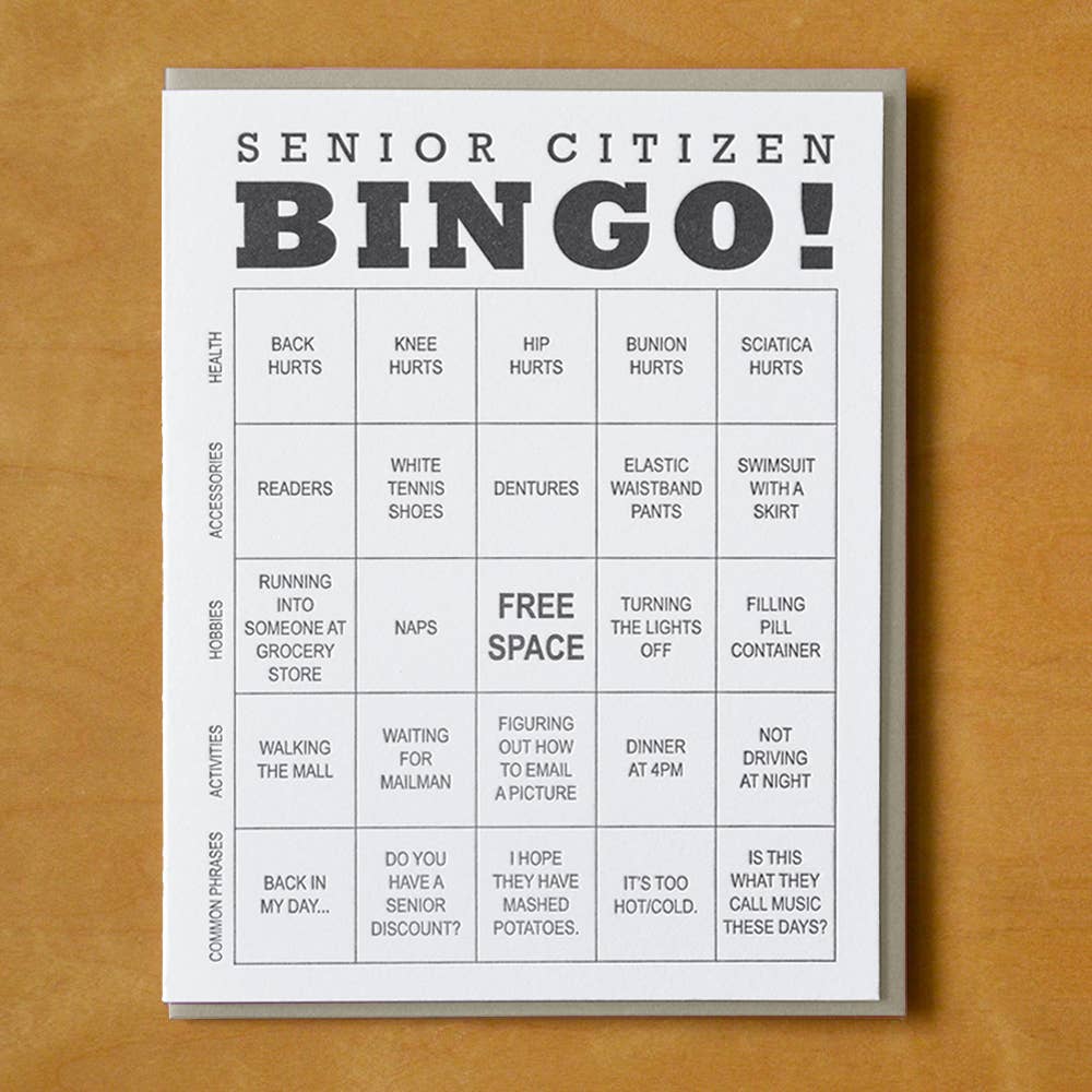 Senior Citizen Bingo