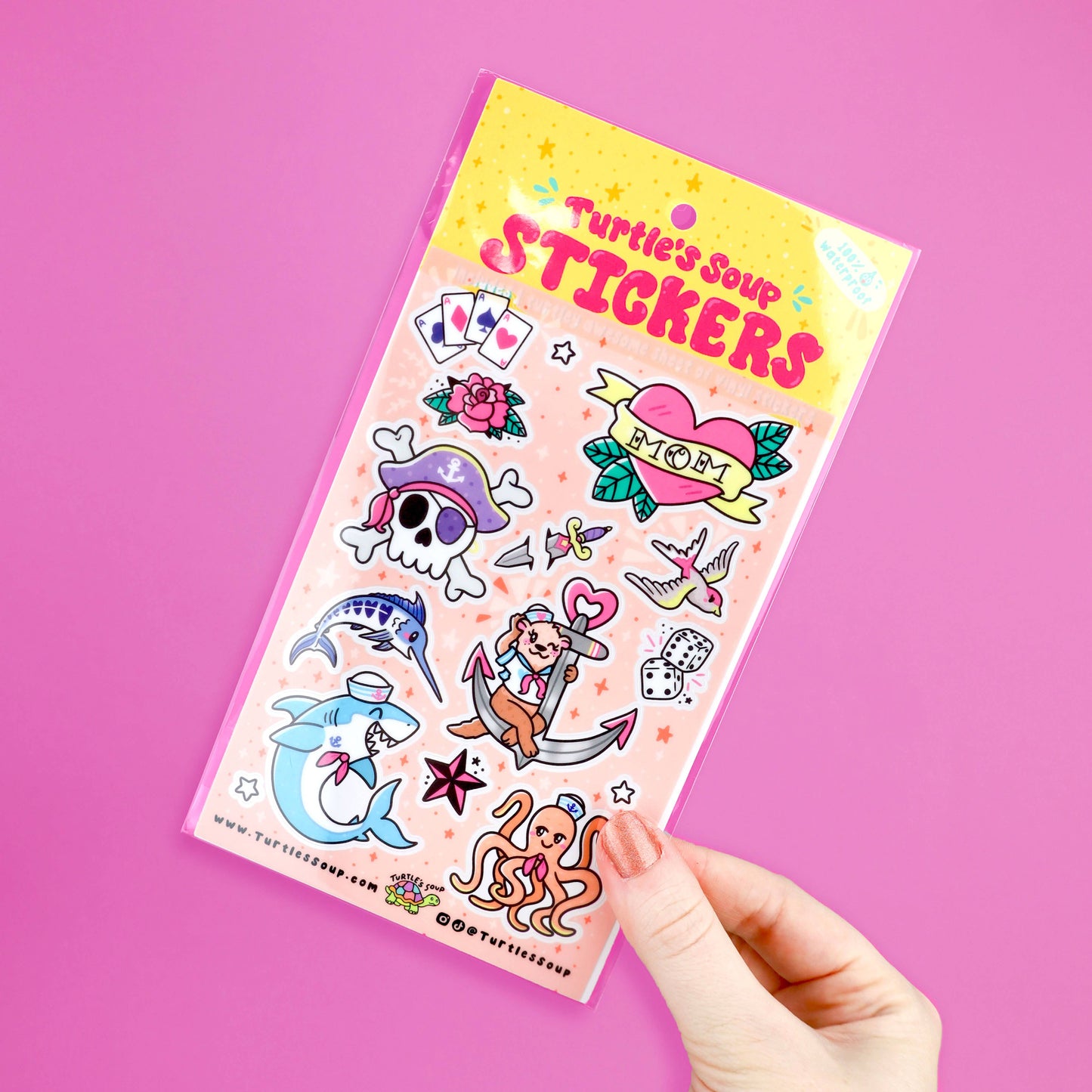 Classic Tattoo Americana Style Sticker Sheet