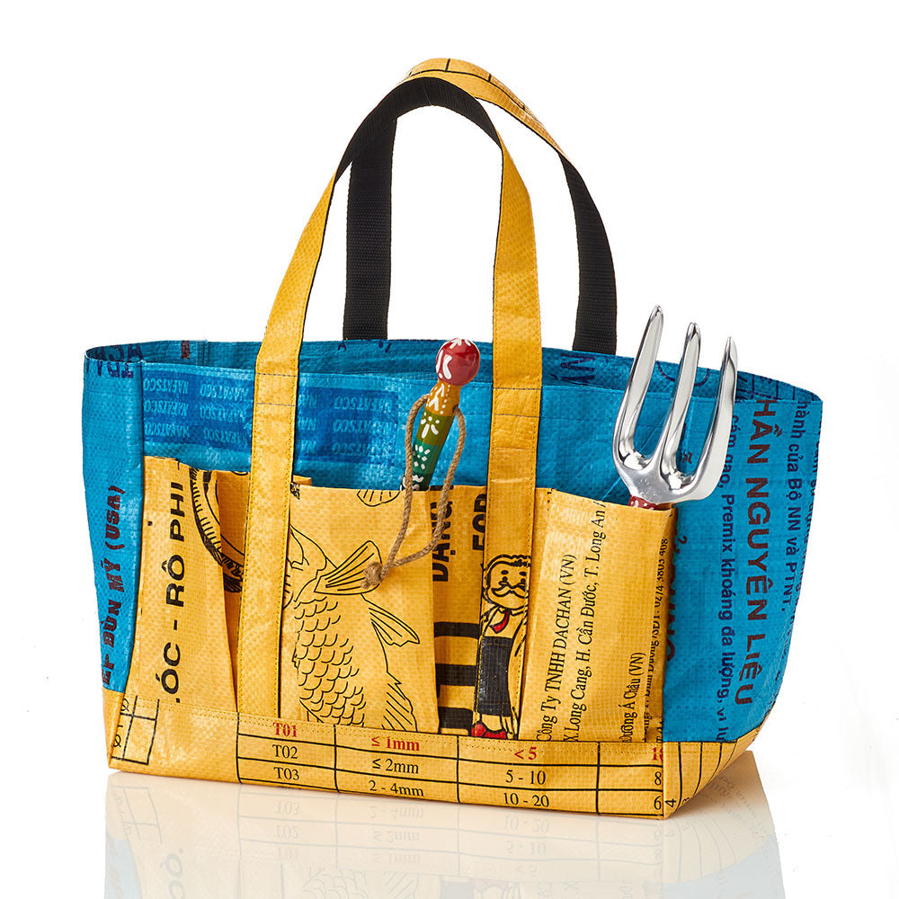Recycled Feedbag Garden Tote