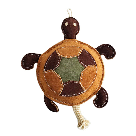 Patchwork Turtle Chew Toy (Vegan Leather)