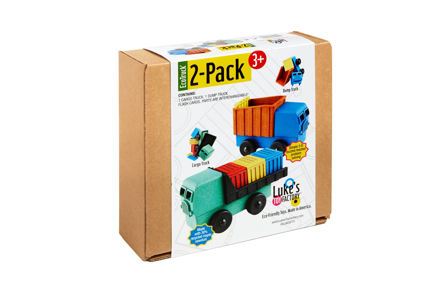 Cargo & Dump Truck (2-Pack)
