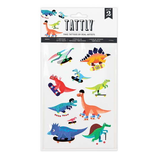 Dino Derby Tattoo Sheets