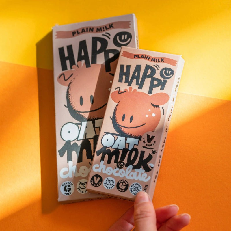 Plain Milk Bar, Happi Oat M!lk Chocolate, 80g