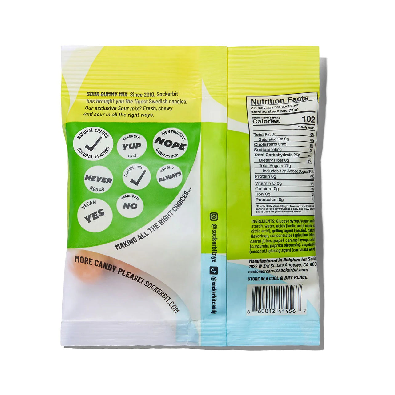 Sockerbit Swedish Candy - Sour Gummy Mix