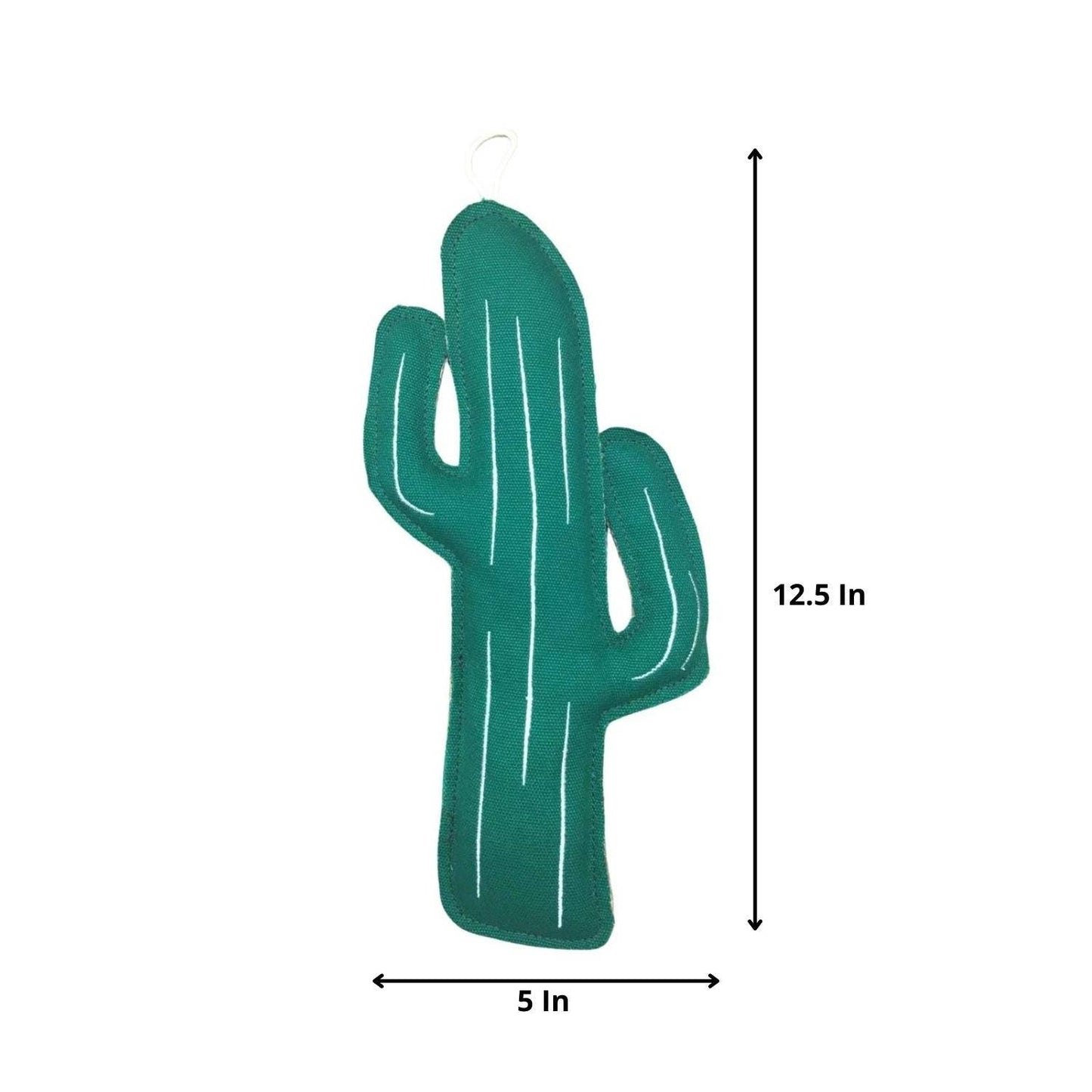 Cactus Chew Toy (Eco-Friendly Canvas & Jute)