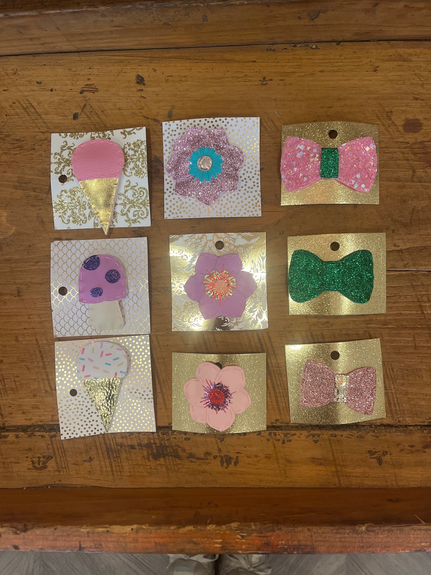 Hand-Stitched Barrettes