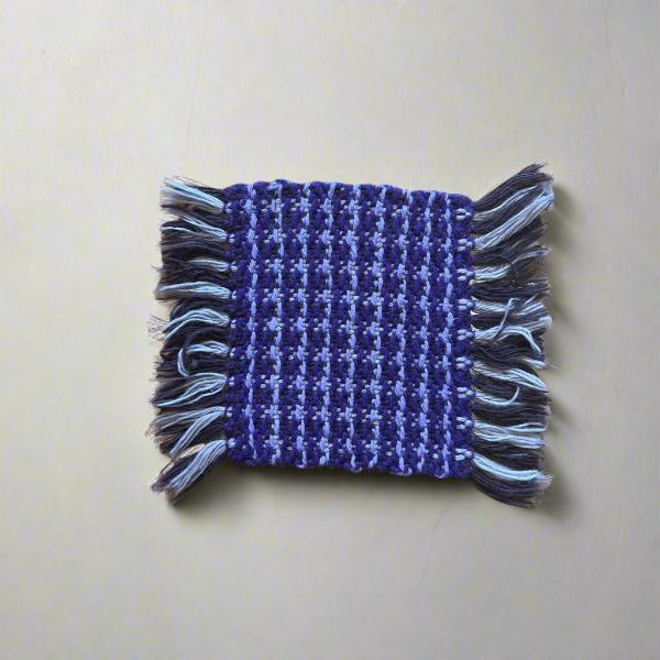 Mug Rugs (hand dyed & handwoven)