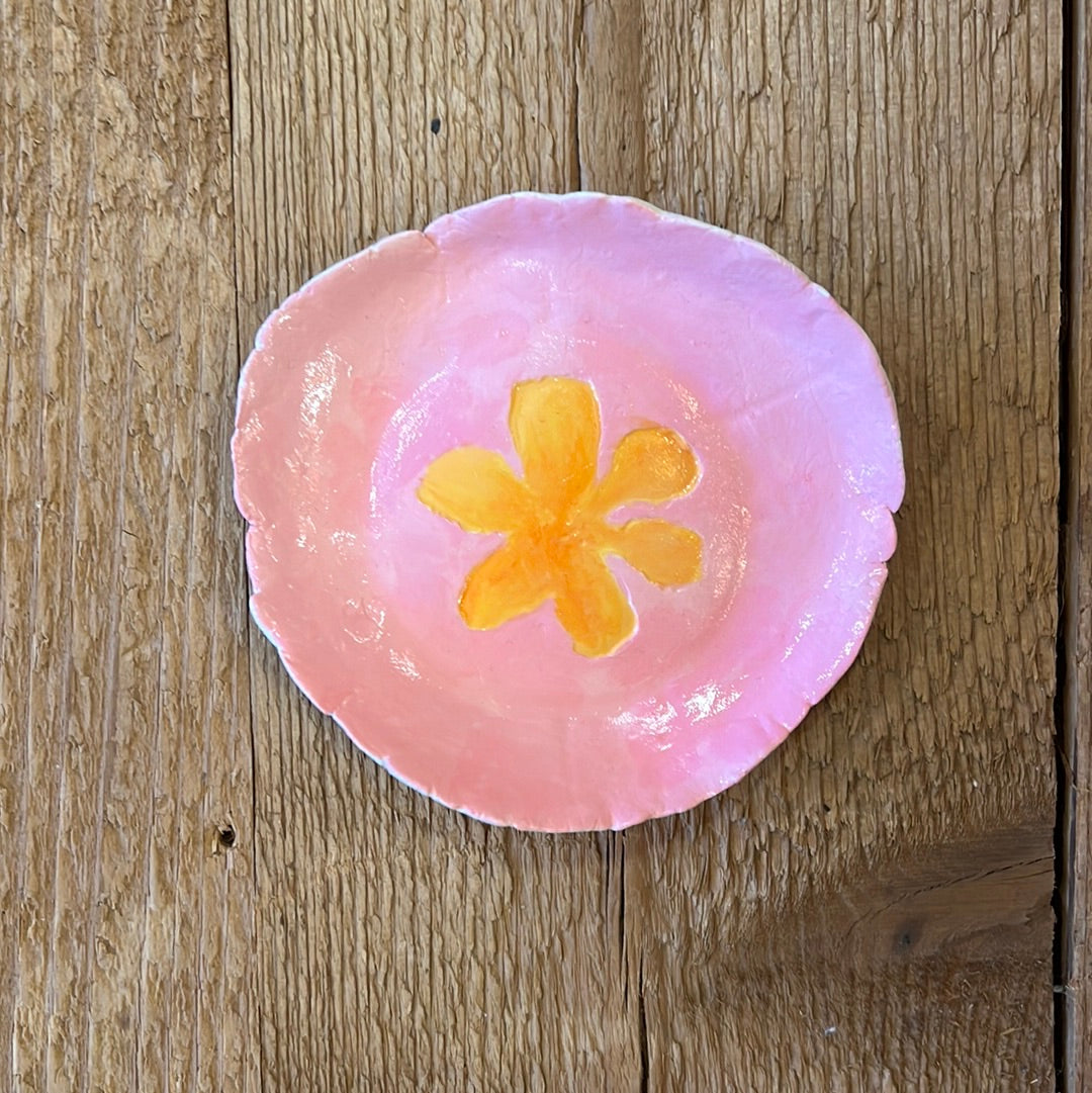 Pink w/ orange flower - In Stock