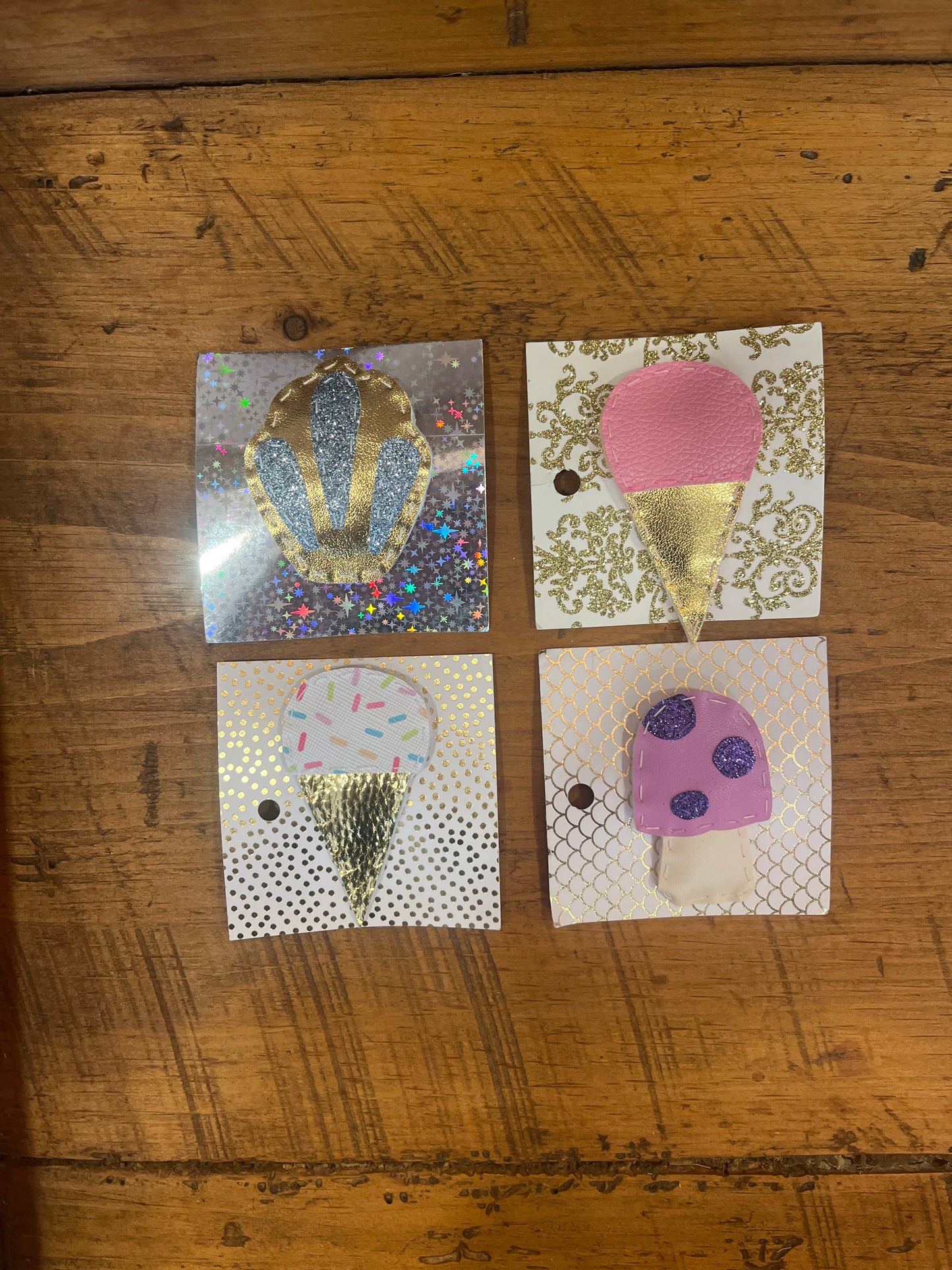 Hand-Stitched Barrettes