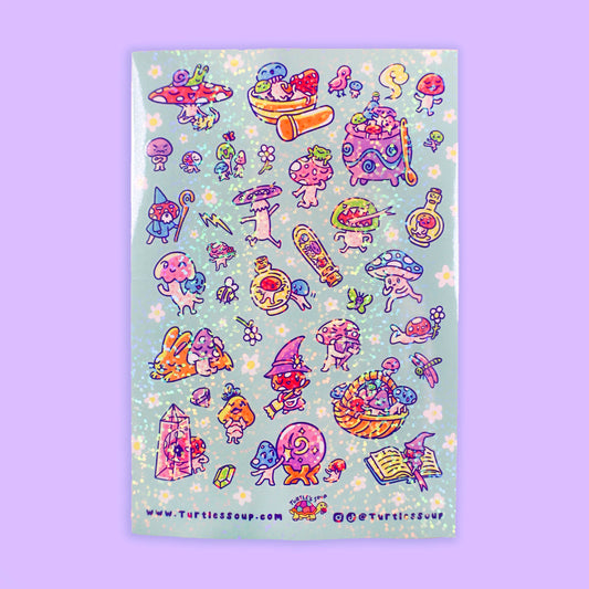 Magic Mushrooms Sticker Sheet