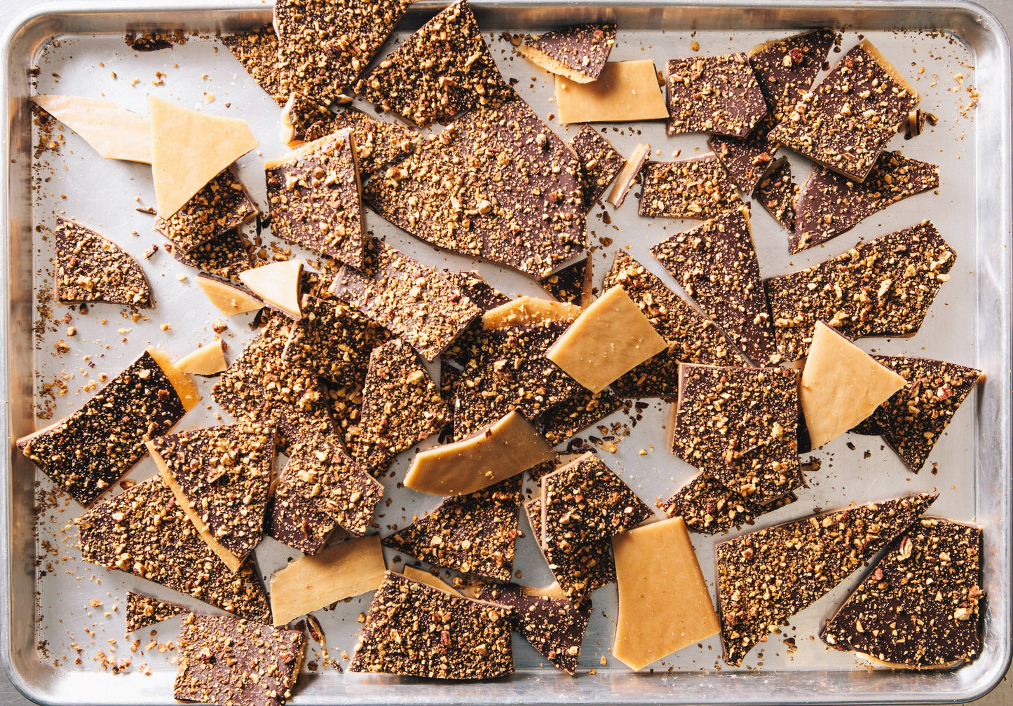 Dark Chocolate Toffee with Toasted Pecans