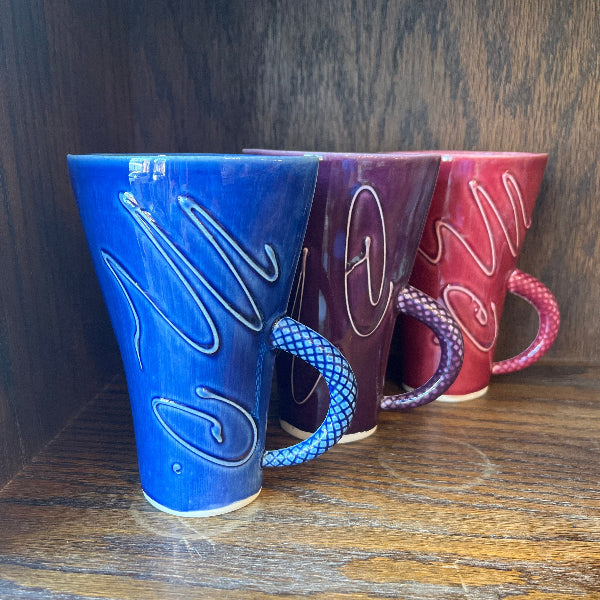 Vintage Mugs - signed Levy 1982