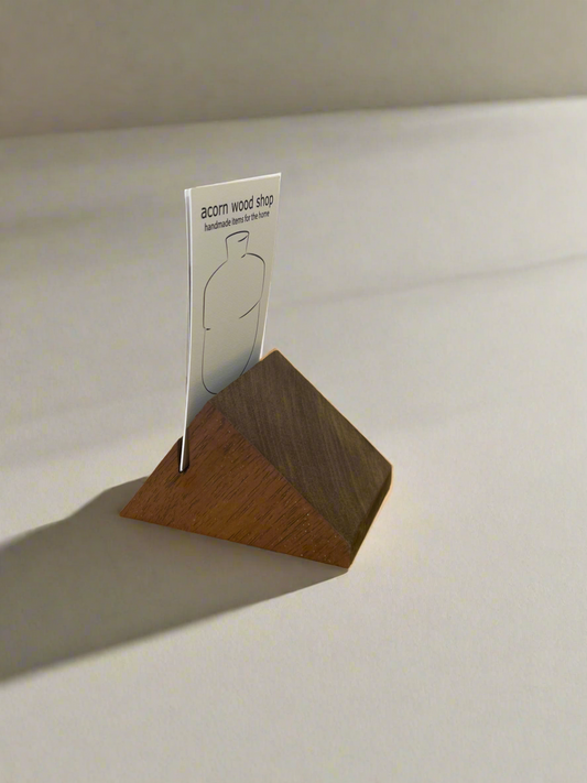 Wooden Business Card Holder