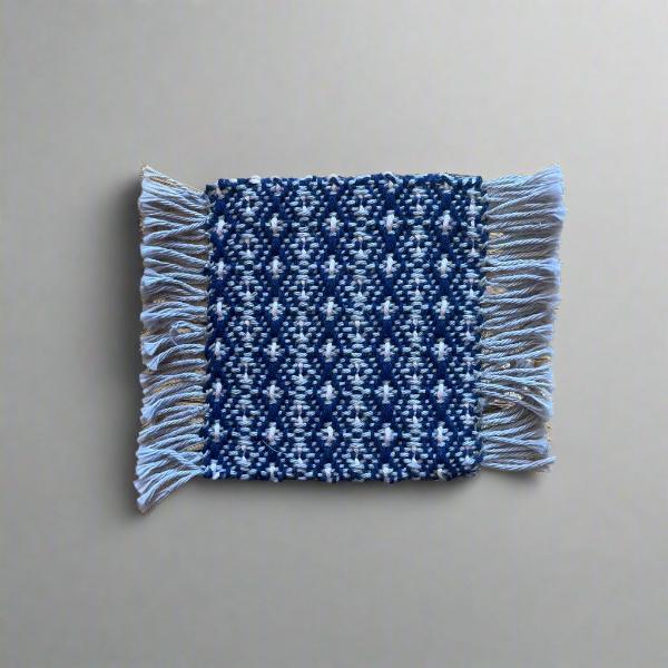 Mug Rugs (hand dyed & handwoven)