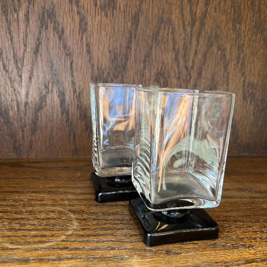 Vintage low ball glasses - set of 2