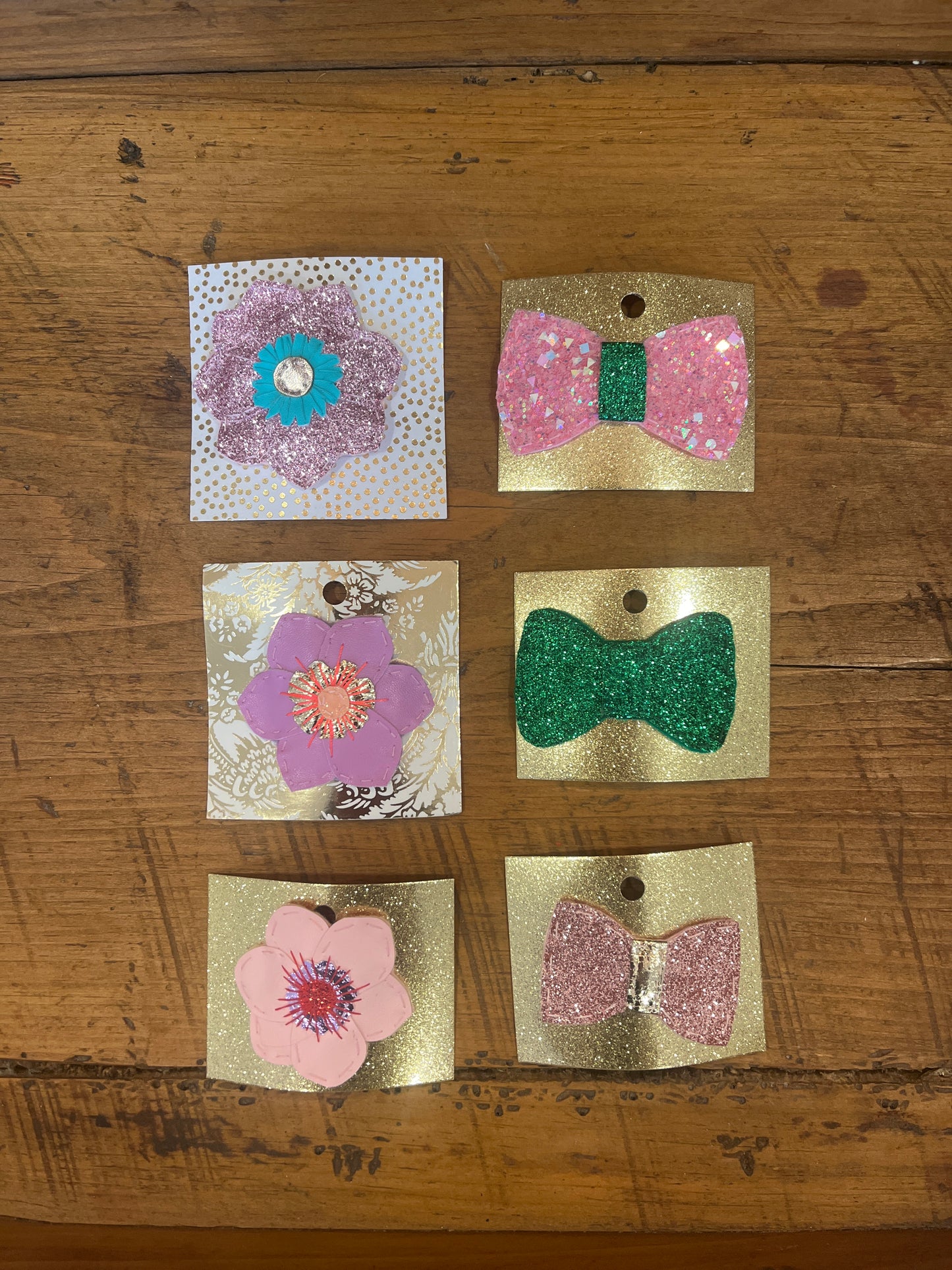 Hand-Stitched Barrettes