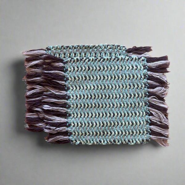 Mug Rugs (hand dyed & handwoven)