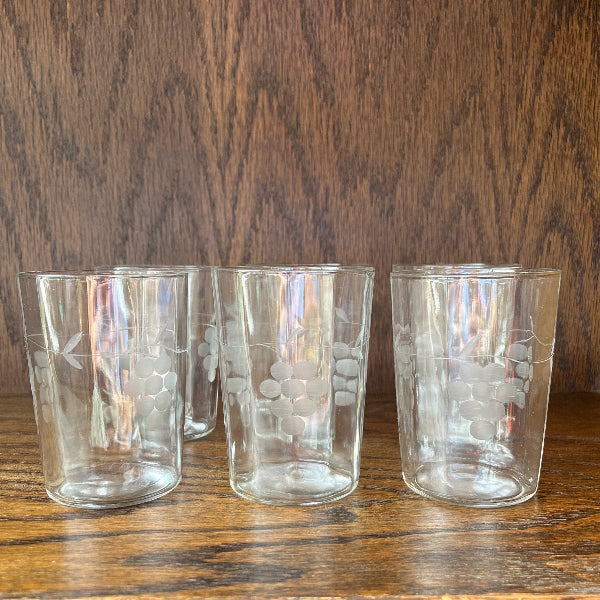 Vintage Juice Glasses - set of 6