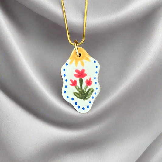 Flower Charm Necklace