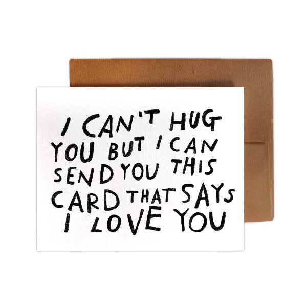 Can't Hug You Card