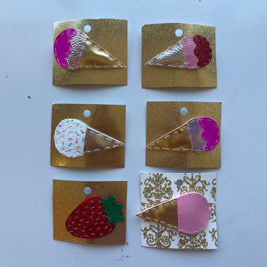 Hand-Stitched Barrettes