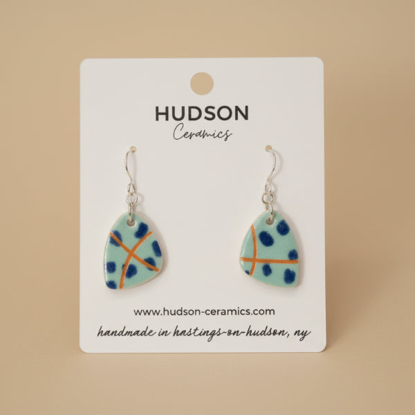 Painted Porcelain Earrings