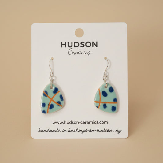 Painted Porcelain Earrings