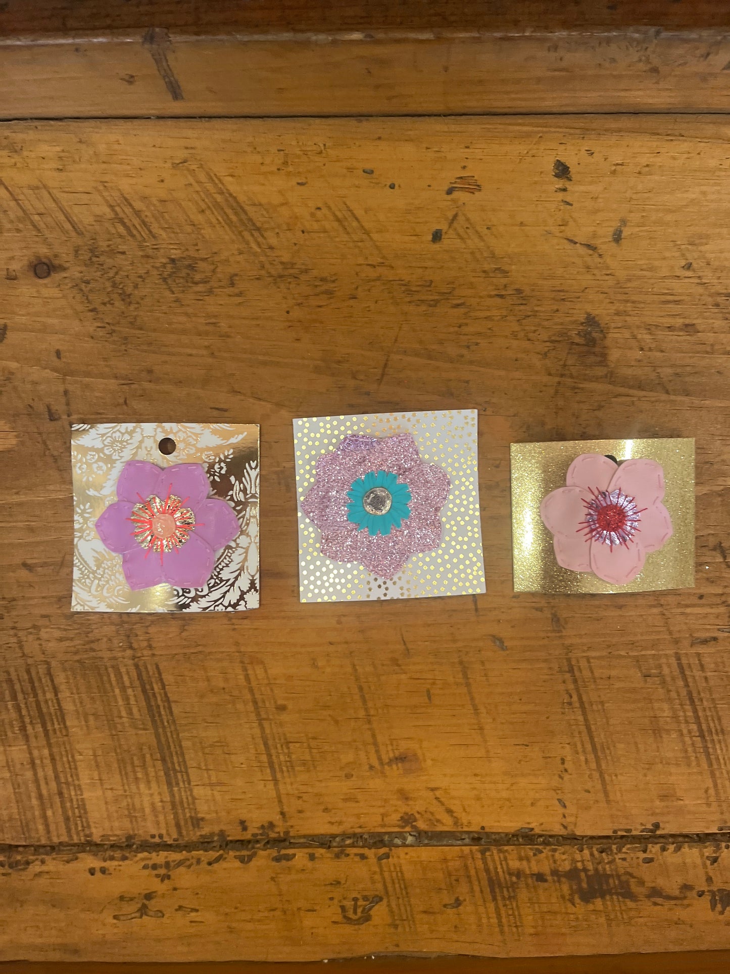 Hand-Stitched Barrettes