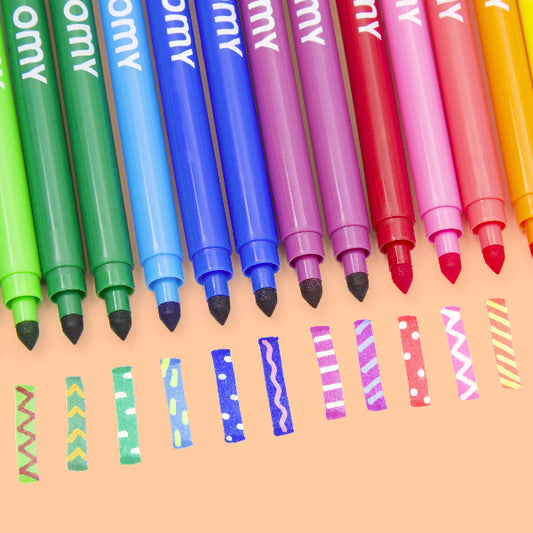 Magic | Ultra-Washable Markers (Set of 16 - double tipped)
