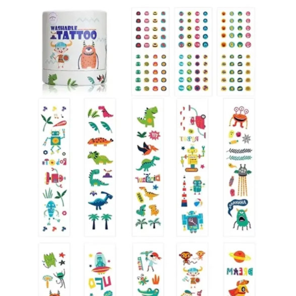 Washable Tattoos - Monsters & Robots