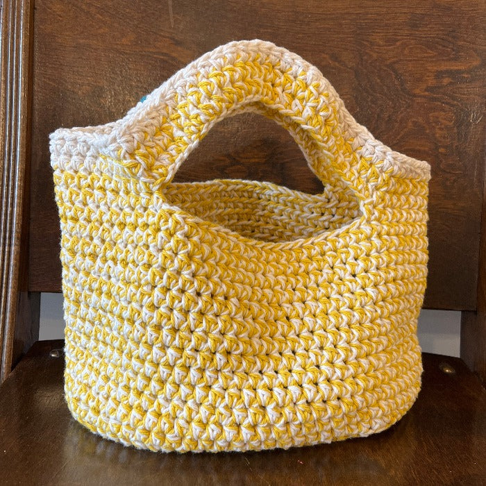 White & Yellow Handbag