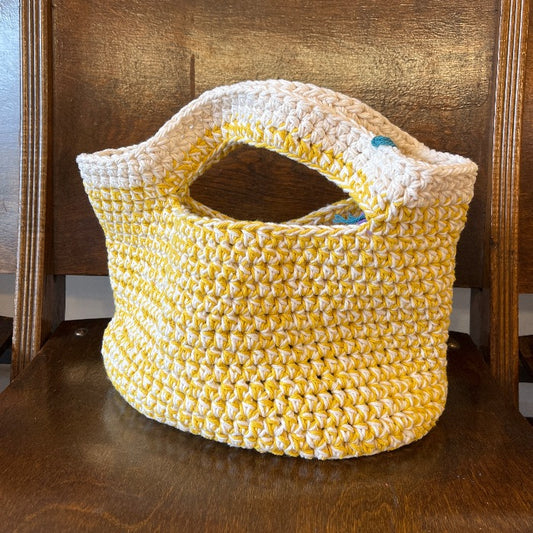 White & Yellow Handbag