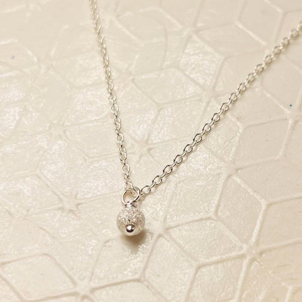 Sterling Silver Petite Stardust Bead Necklace